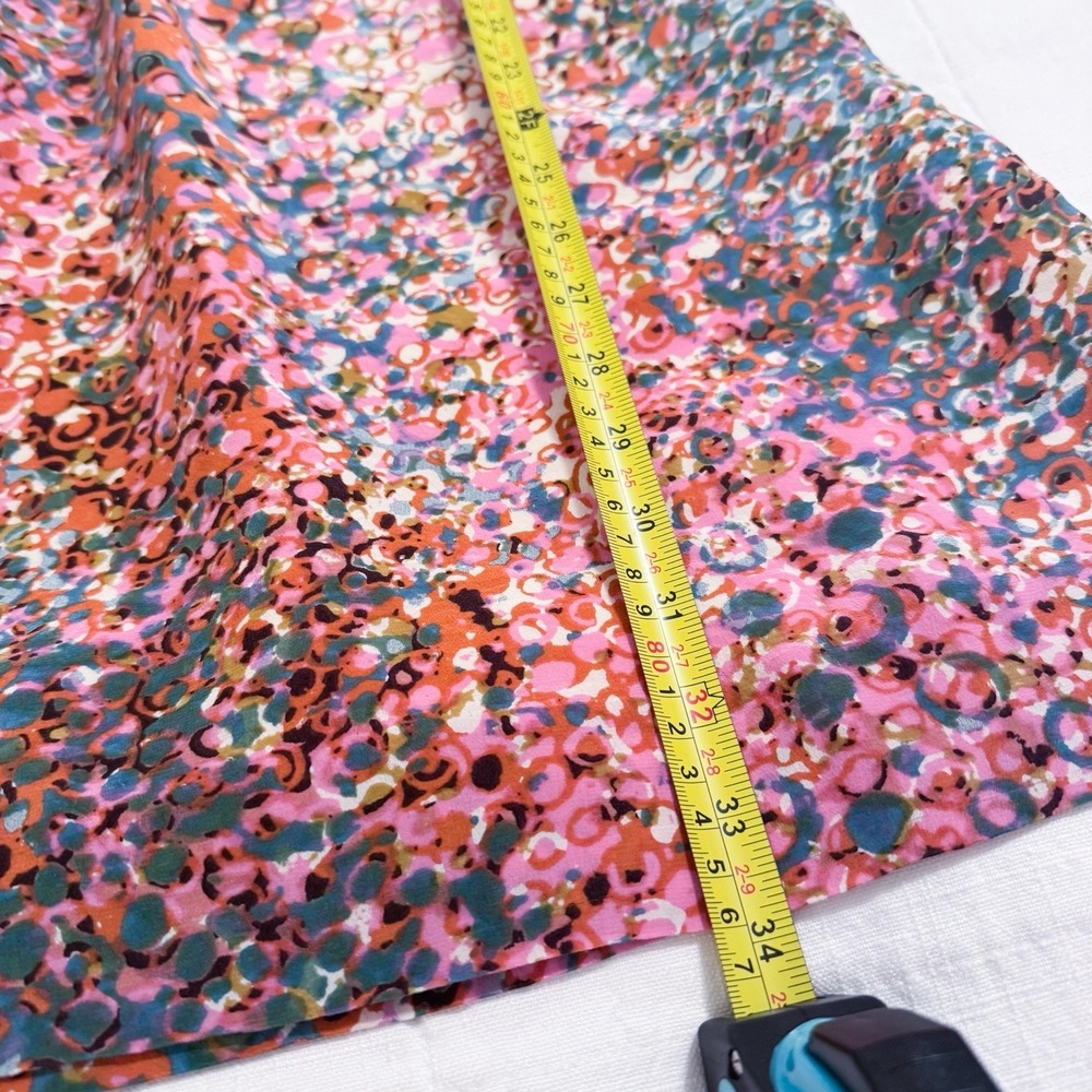Anthropologie Maeve Dress Size SMALL Confetti Whirl Silk Dress Colorful - Picture 10 of 13
